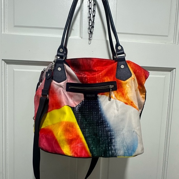 MZ Wallace Colorful Nylon Shoulder Bag Crossbody Bag Graffiti Bag - Picture 2 of 7
